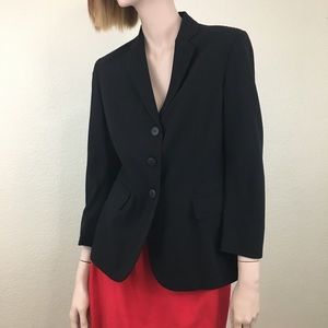 Moschino Black Single-Breasted Blazer